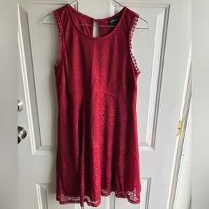 My Michelle Elegant Red Lace Dress